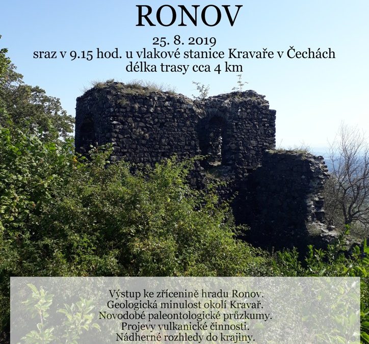 Pozvánka na geologickou exkurzi na Ronov
