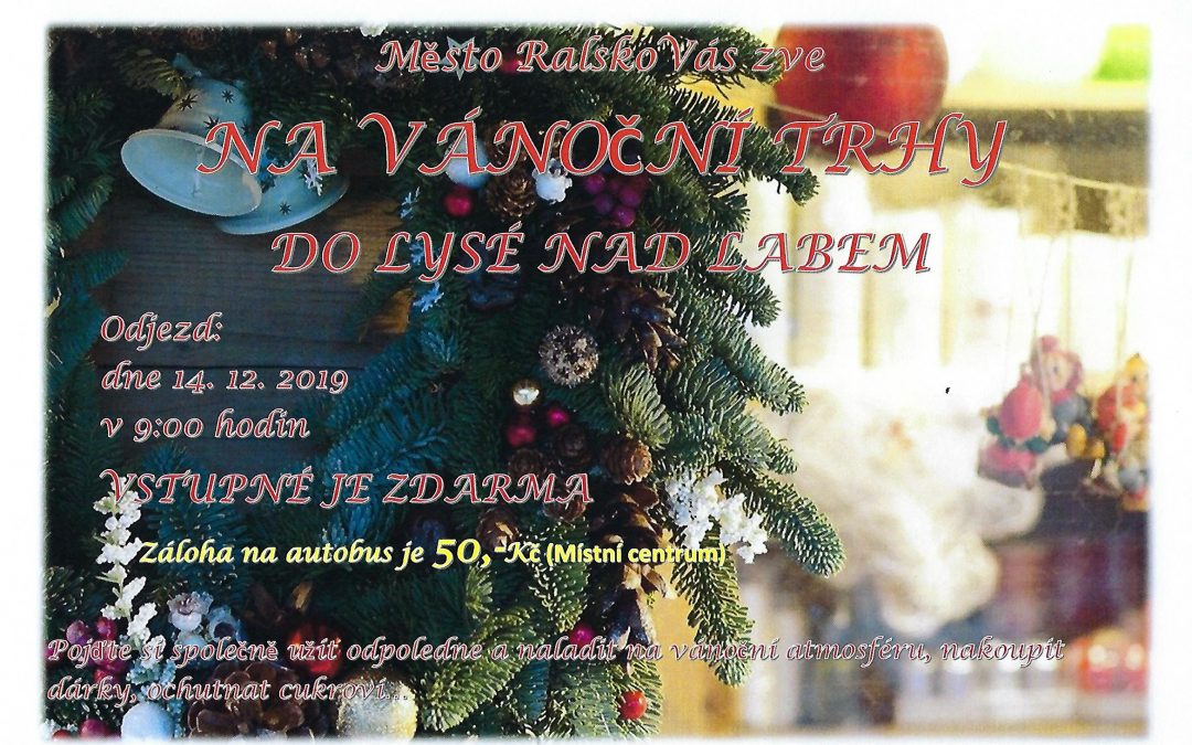 Pozvánka na vánoční trhy