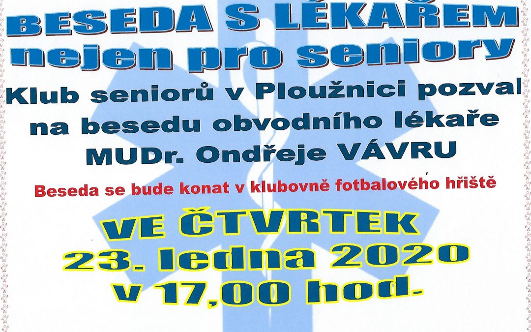 Beseda s lékařem nejen pro seniory