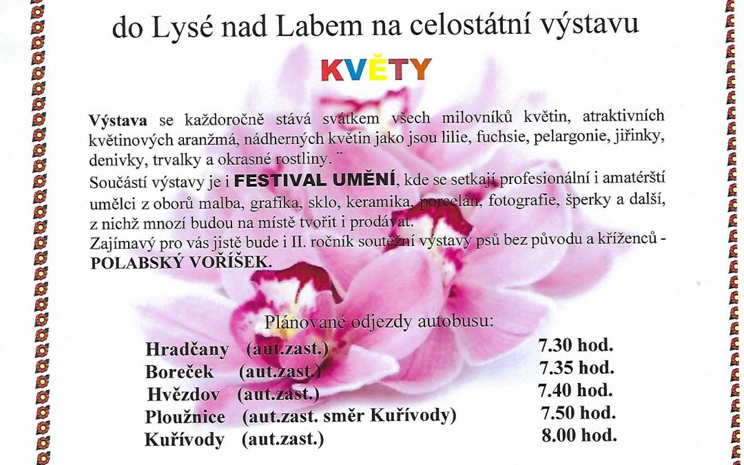 Pozvánka na zájezd